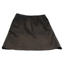 Christian Dior Skirt Lamb Skin Black Auth am8156-3