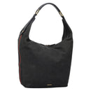 GUCCI Web Sherry Line Shoulder Bag Denim Black Red Green 73884 Auth am8160-1