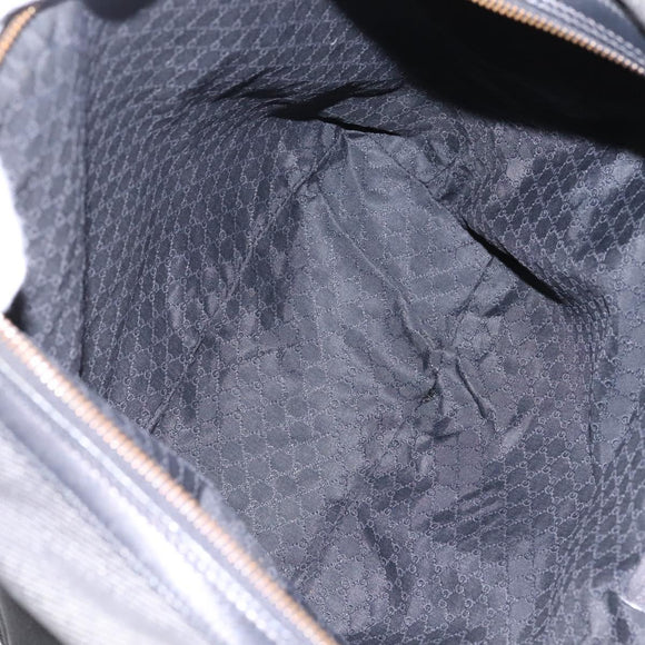 GUCCI Web Sherry Line Shoulder Bag Denim Black Red Green 73884 Auth am8160