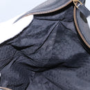 GUCCI Web Sherry Line Shoulder Bag Denim Black Red Green 73884 Auth am8160-20