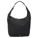 GUCCI Web Sherry Line Shoulder Bag Denim Black Red Green 73884 Auth am8160-13