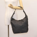 GUCCI Web Sherry Line Shoulder Bag Denim Black Red Green 73884 Auth am8160-23