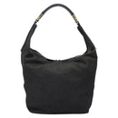 GUCCI Web Sherry Line Shoulder Bag Denim Black Red Green 73884 Auth am8160-2