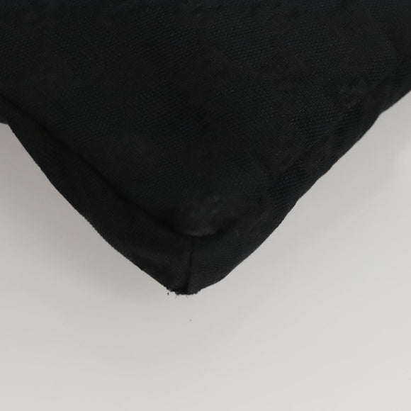 GUCCI GG Canvas Waist bag Black Silver 28566 Auth am8162