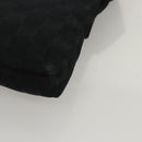 GUCCI GG Canvas Waist bag Black Silver 28566 Auth am8162-13