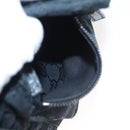 GUCCI GG Canvas Waist bag Black Silver 28566 Auth am8162-18