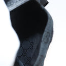 GUCCI GG Canvas Waist bag Black Silver 28566 Auth am8162-21