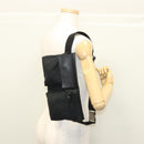 GUCCI GG Canvas Waist bag Black Silver 28566 Auth am8162-23