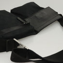 GUCCI GG Canvas Waist bag Black Silver 28566 Auth am8162-6