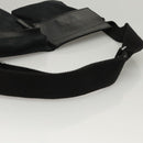 GUCCI GG Canvas Waist bag Black Silver 28566 Auth am8162-7