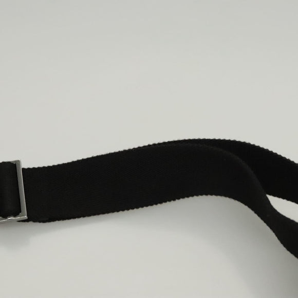 GUCCI GG Canvas Waist bag Black Silver 28566 Auth am8162