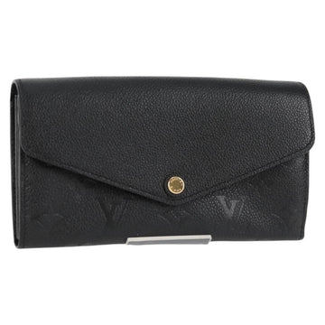 LOUIS VUITTON Empreinte Portefeiulle Sarah Wallet Black M82257 LV Auth am8167SM