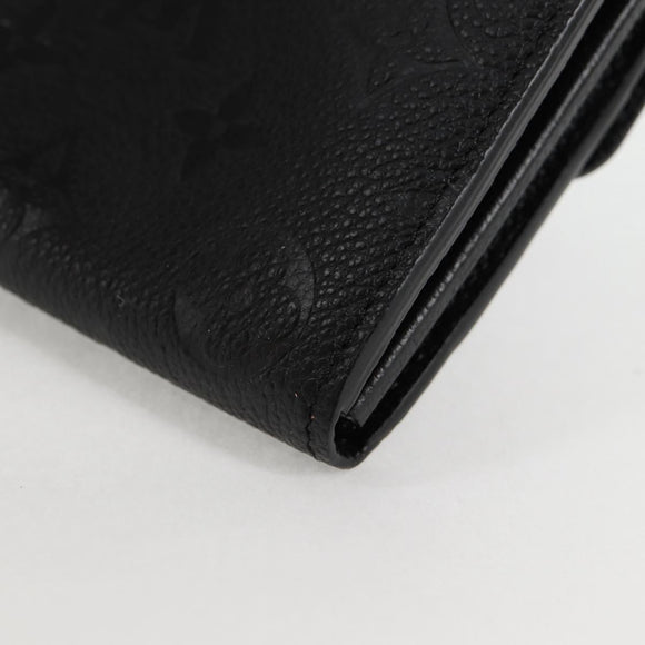 LOUIS VUITTON Empreinte Portefeiulle Sarah Wallet Black M82257 LV Auth am8167SM