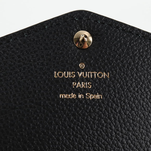 LOUIS VUITTON Empreinte Portefeiulle Sarah Wallet Black M82257 LV Auth am8167SM