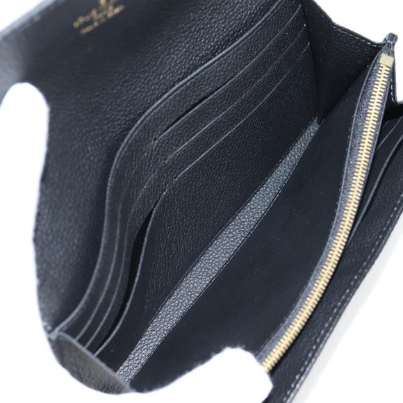 LOUIS VUITTON Empreinte Portefeiulle Sarah Wallet Black M82257 LV Auth am8167SM