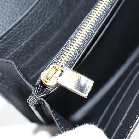 LOUIS VUITTON Empreinte Portefeiulle Sarah Wallet Black M82257 LV Auth am8167SM