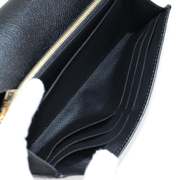 LOUIS VUITTON Empreinte Portefeiulle Sarah Wallet Black M82257 LV Auth am8167SM