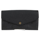 LOUIS VUITTON Empreinte Portefeiulle Sarah Wallet Black M82257 LV Auth am8167SM-13
