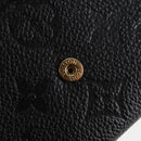 LOUIS VUITTON Empreinte Portefeiulle Sarah Wallet Black M82257 LV Auth am8167SM-8
