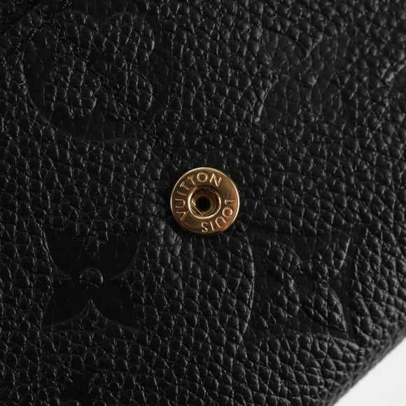 LOUIS VUITTON Empreinte Portefeiulle Sarah Wallet Black M82257 LV Auth am8167SM