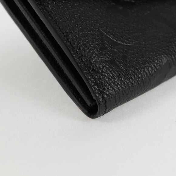 LOUIS VUITTON Empreinte Portefeiulle Sarah Wallet Black M82257 LV Auth am8167SM