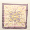 HERMES Carre 90 Scarf ""Eperon d'or"" Silk Beige Auth am8169-14