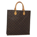 LOUIS VUITTON Monogram Sac Plat Hand Bag M51140 LV Auth am8175-1