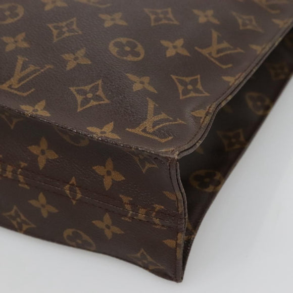 LOUIS VUITTON Monogram Sac Plat Hand Bag M51140 LV Auth am8175