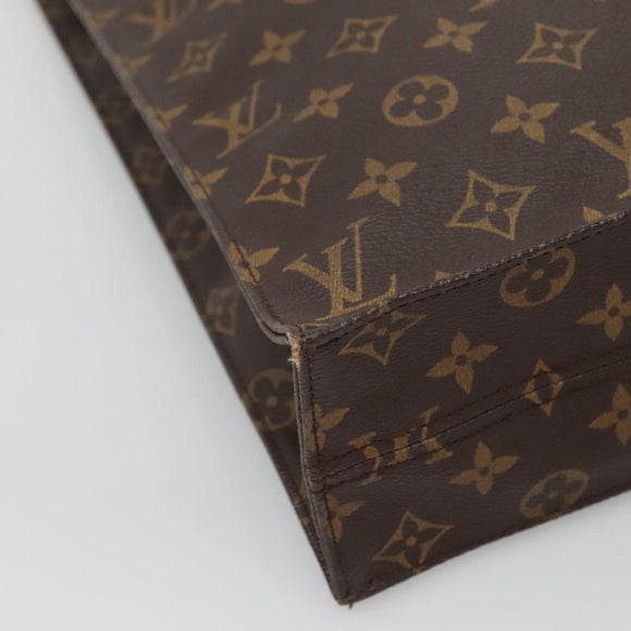 LOUIS VUITTON Monogram Sac Plat Hand Bag M51140 LV Auth am8175