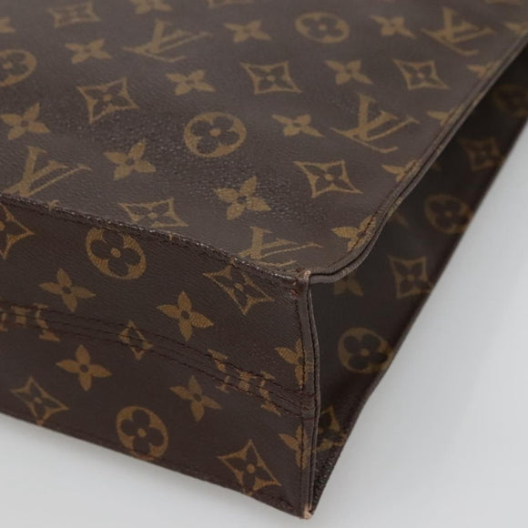 LOUIS VUITTON Monogram Sac Plat Hand Bag M51140 LV Auth am8175