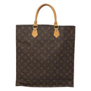 LOUIS VUITTON Monogram Sac Plat Hand Bag M51140 LV Auth am8175-3