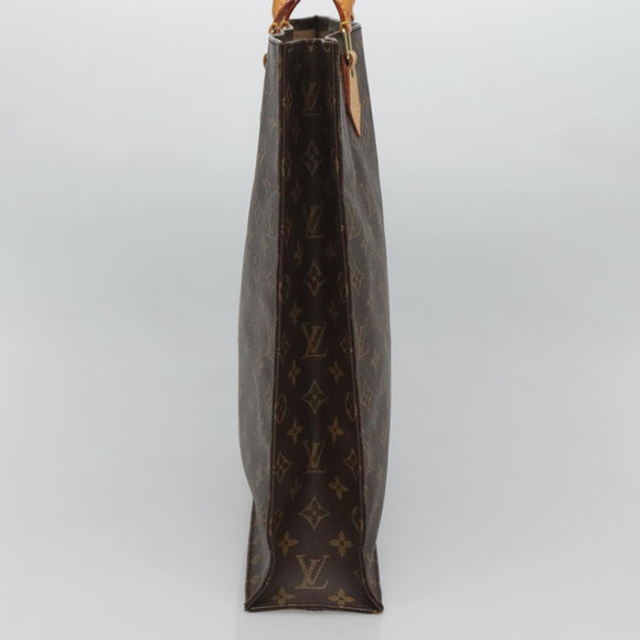 LOUIS VUITTON Monogram Sac Plat Hand Bag M51140 LV Auth am8175