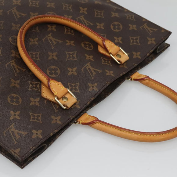 LOUIS VUITTON Monogram Sac Plat Hand Bag M51140 LV Auth am8175