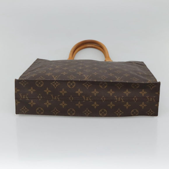 LOUIS VUITTON Monogram Sac Plat Hand Bag M51140 LV Auth am8175