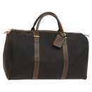 Dunhill Boston Bag PVC Brown Auth am8180-1