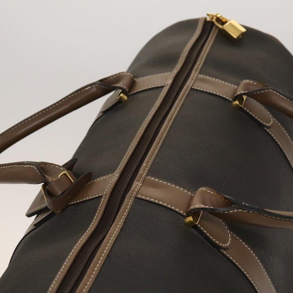 Dunhill Boston Bag PVC Brown Auth am8180