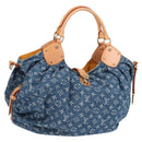 LOUIS VUITTON Monogram Denim XL Umhängetasche Blau M95515 LV Auth am8184SM-1