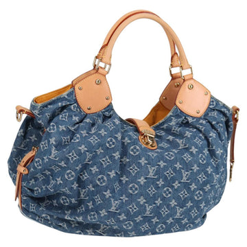 LOUIS VUITTON Monogram Denim XL Shoulder Bag Blue M95515 LV Auth am8184SM