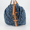 LOUIS VUITTON Monogram Denim XL Shoulder Bag Blue M95515 LV Auth am8184SM-3
