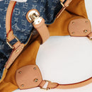 LOUIS VUITTON Monogram Denim XL Shoulder Bag Blue M95515 LV Auth am8184SM-6