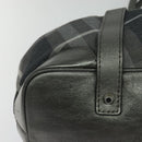 BURBERRY Tote Bag Canvas Black Silver Auth am8188-12