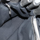 BURBERRY Tote Bag Canvas Black Silver Auth am8188-16