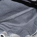 BURBERRY Tote Bag Canvas Black Silver Auth am8188-18