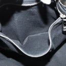BURBERRY Tote Bag Canvas Black Silver Auth am8188-21