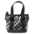 BURBERRY Nova Check Tote Bag Nylon Black Auth am8192-3