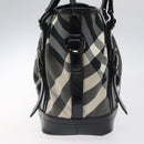 BURBERRY Nova Check Tote Bag Nylon Black Auth am8192-4