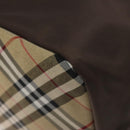 Burberrys Blue Label Hand Bag Nylon Brown Silver Auth am8193-15