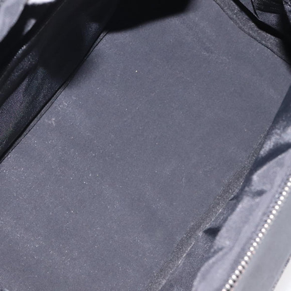 Burberrys Blue Label Hand Bag Nylon Brown Silver Auth am8193