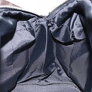 Burberrys Blue Label Hand Bag Nylon Brown Silver Auth am8193-18