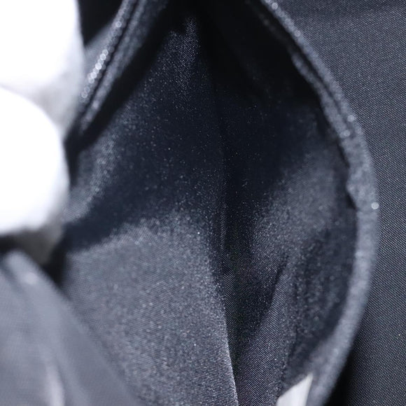 Burberrys Blue Label Hand Bag Nylon Brown Silver Auth am8193